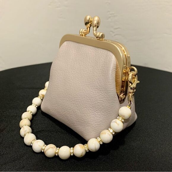 Handmade Genuine Premium Leather Kisslock wallet/Wristlet/Coin purse - Picture 8 of 12